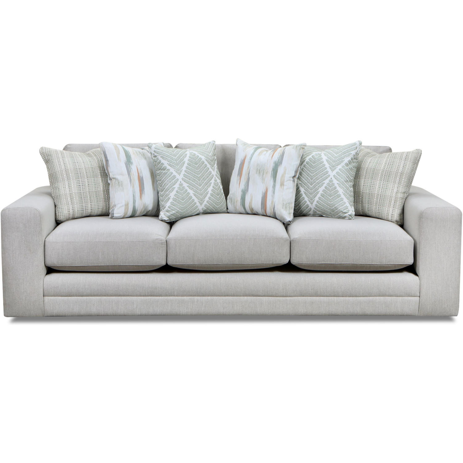 Southern Furniture 700300 Charlotte Cremini Sofa 700300 Sofa in Charlotte Cremini Green & Grey